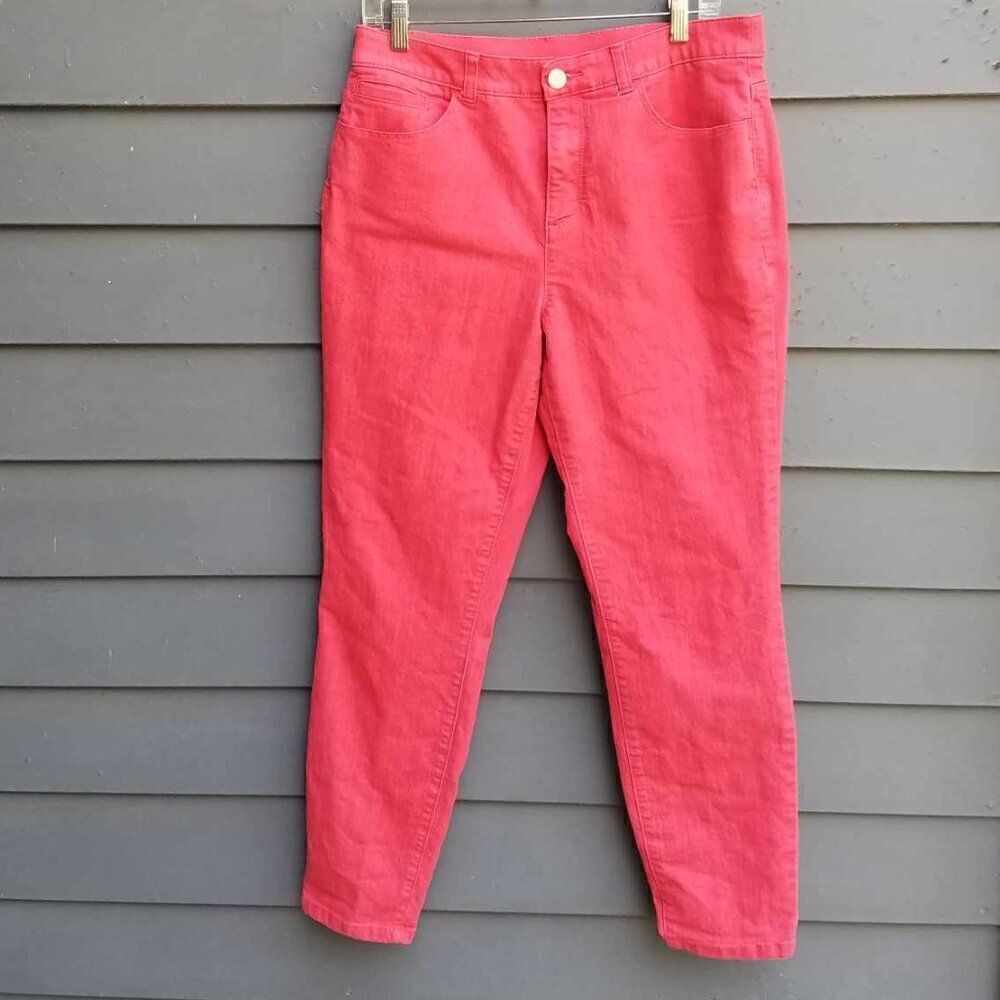 Christopher & Banks Red So Slimming Jeans size 10